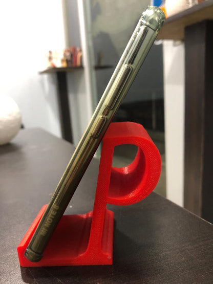 Single letter mobile stand