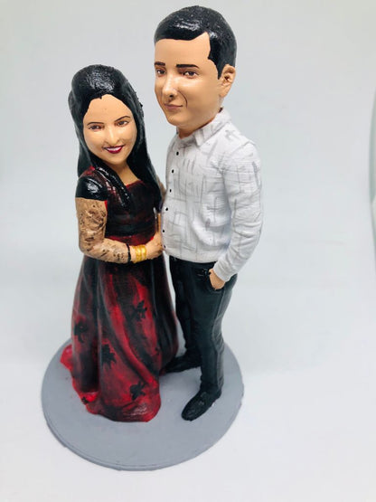 Personalised Couple Full body 3D Miniature - Best Anniversary Gift For Husband