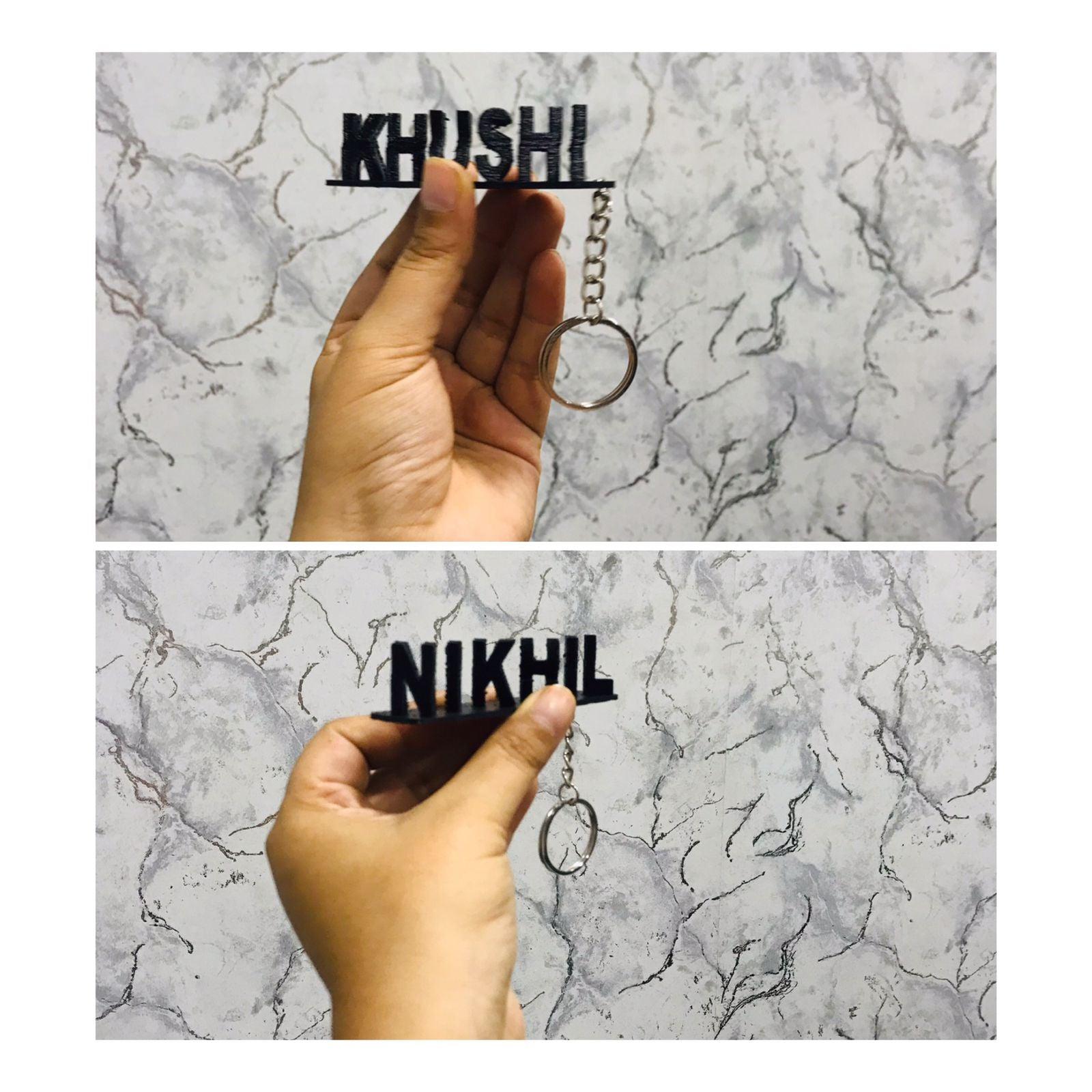 Khushi hot sale name keychain