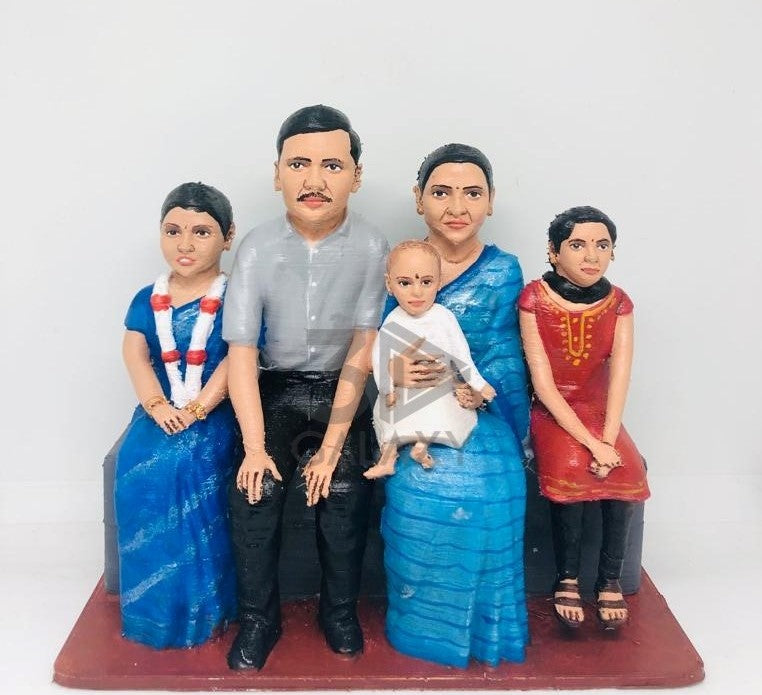 Family Full Body 3D Miniature